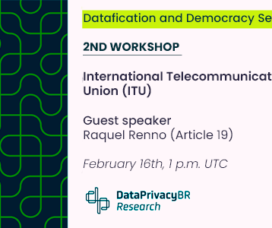 União Internacional de Telecomunicações – Relatório do segundo workshop da série Datafication and Democracy