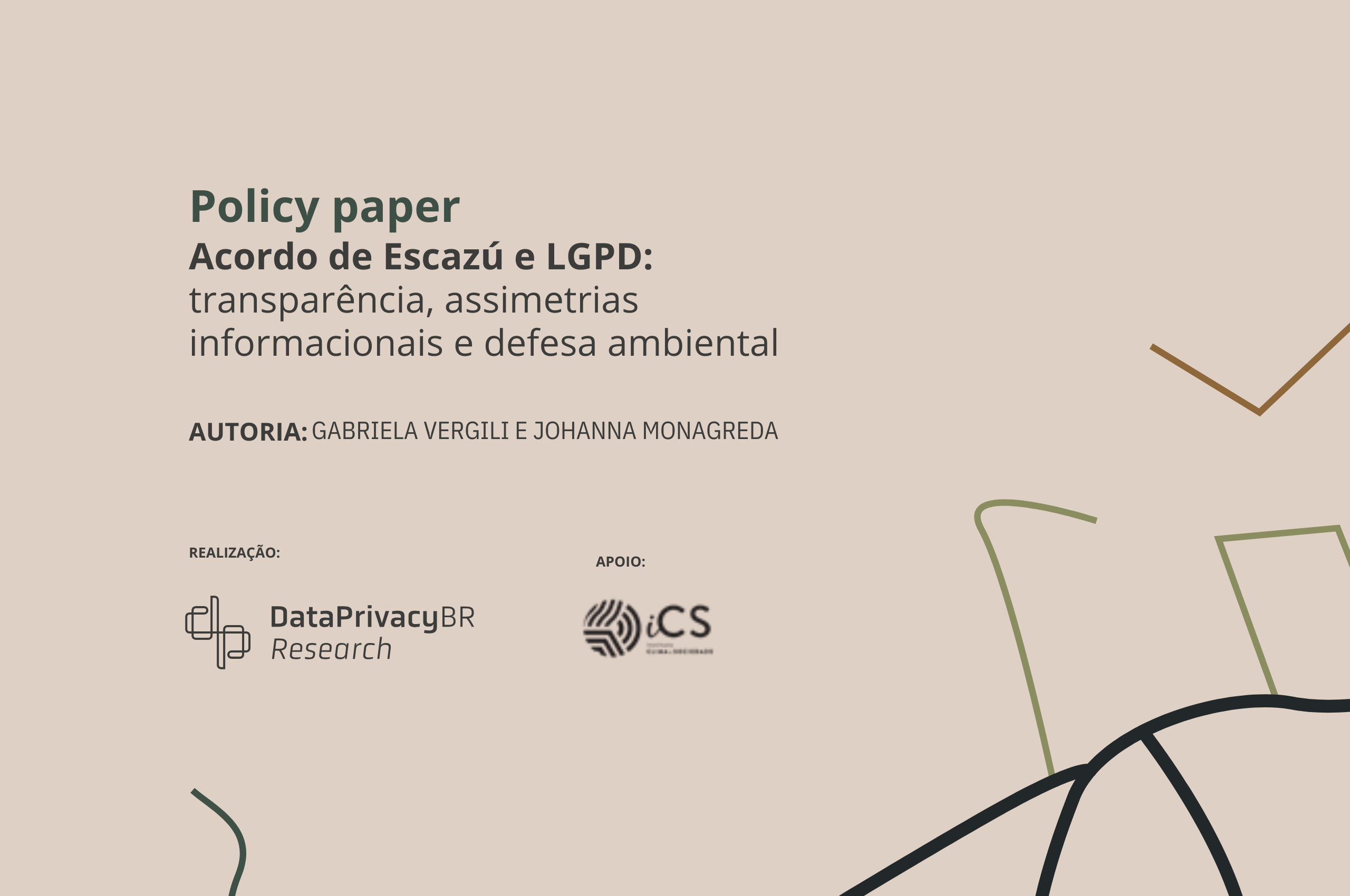 Policy paper | Acordo de Escazú e LGPD: transparência, assimetrias informacionais e defesa ambiental