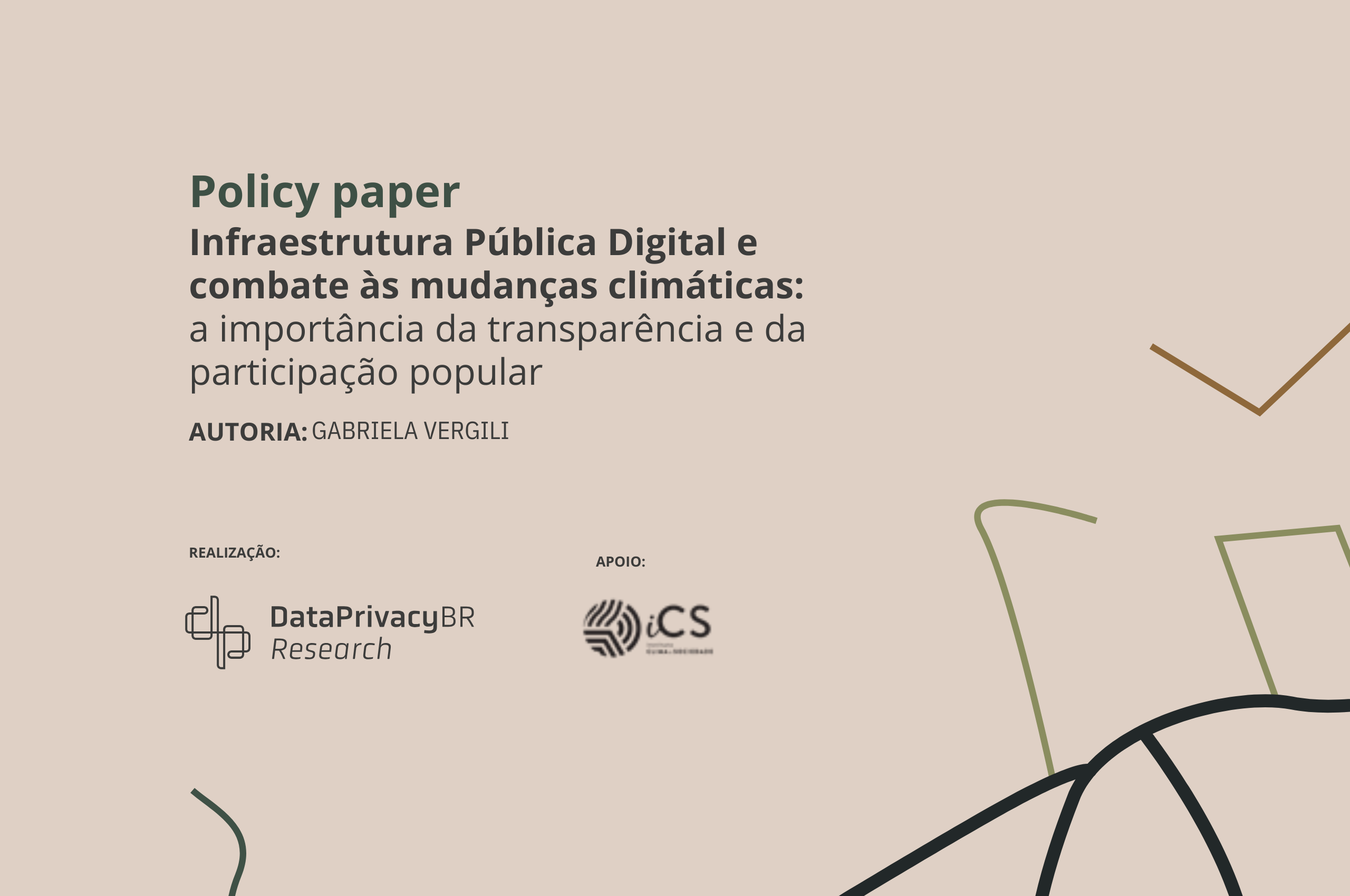 Policy paper | Infraestrutura Pública Digital e combate às mudanças climáticas: a importância da transparência e da participação popular