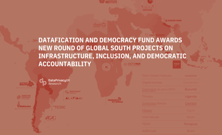 Datafication and Democracy Fund awards new round of Global South projects on infrastructure, inclusion, and democratic accountability