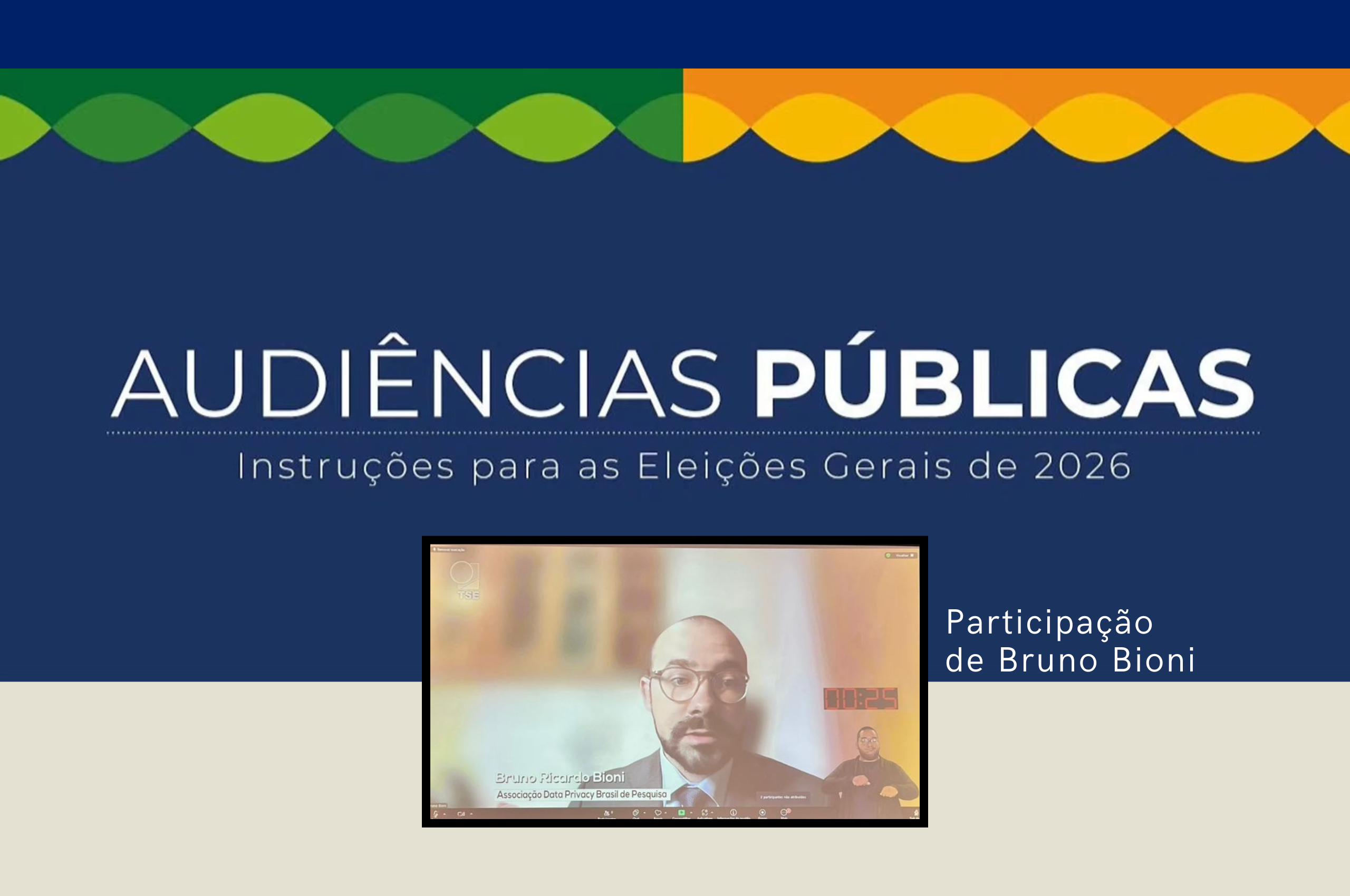 Audiência pública sobre as resoluções das Eleições 2026 – com Bruno Bioni