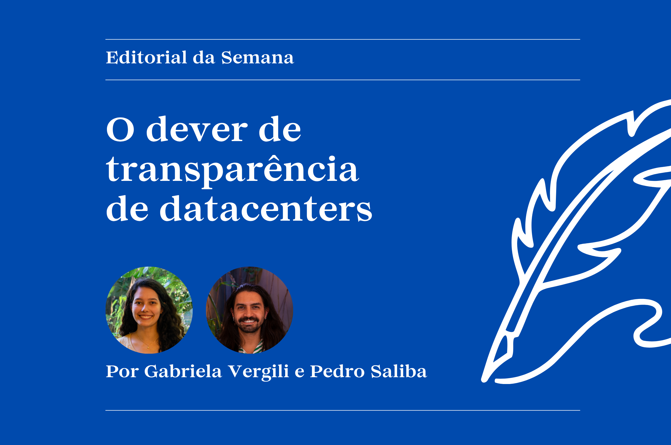 O dever de transparência de datacenters
