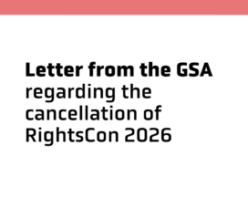Letter from the GSA regarding the cancellation of RightsCon 2026